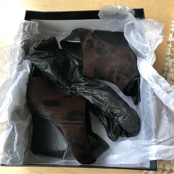 Alexander Wang Alla Leopard Wedge 36 - Picture 2 of 8